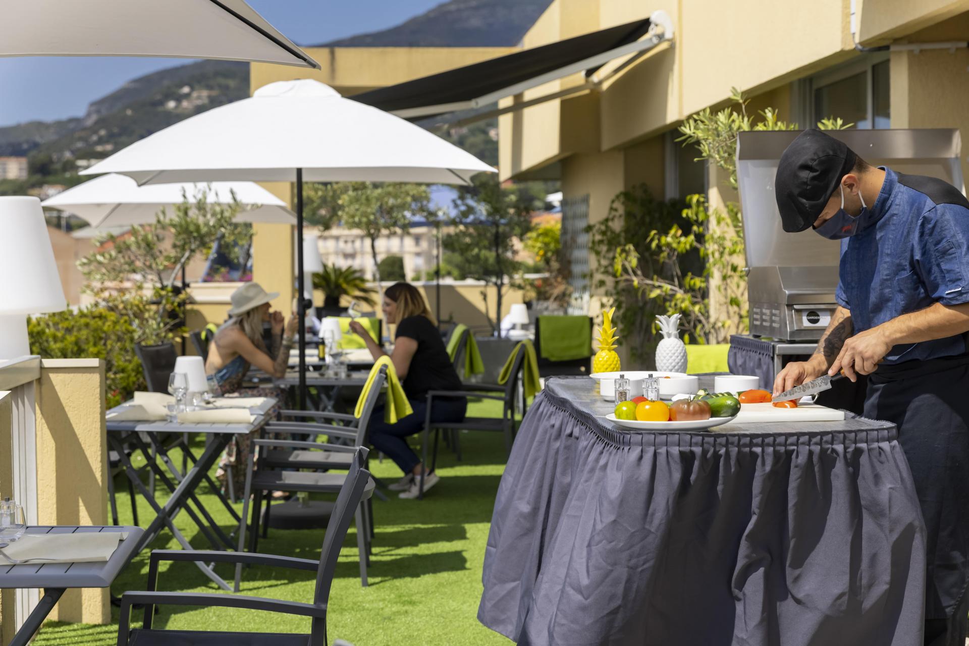 Hotel Mediterannée Menton - Restaurant